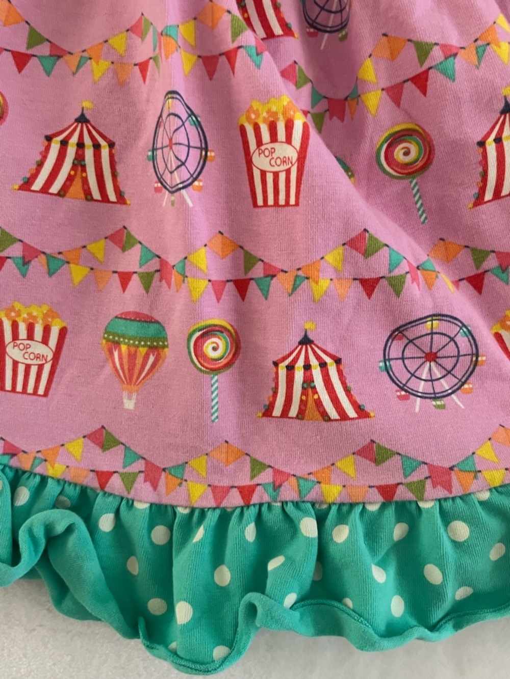 Matilda Jane Teal Circus Set with Polka Dot Ruffle - Picture 5 of 11